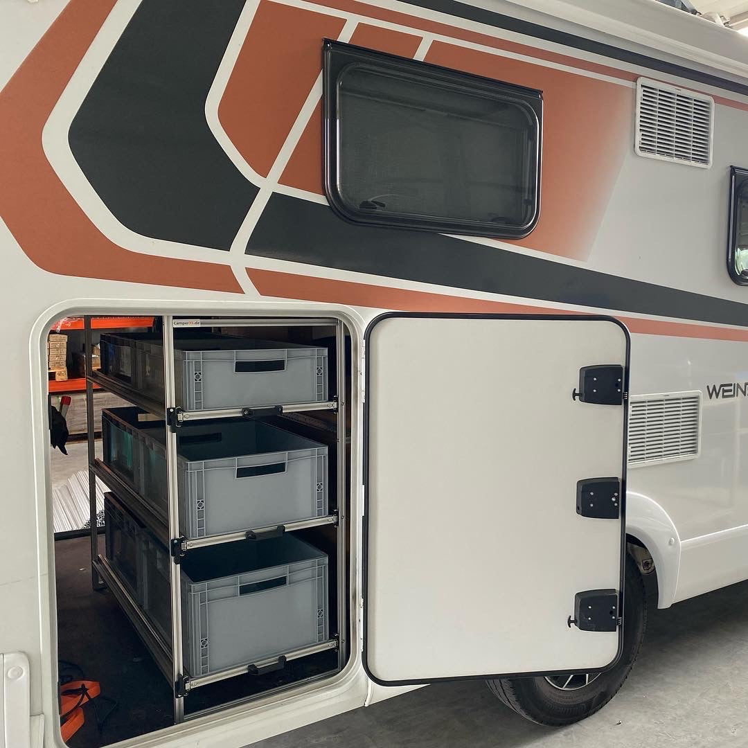 Weinsberg CaraCompact Edition Pepper camping-car étagère avec tiroirs