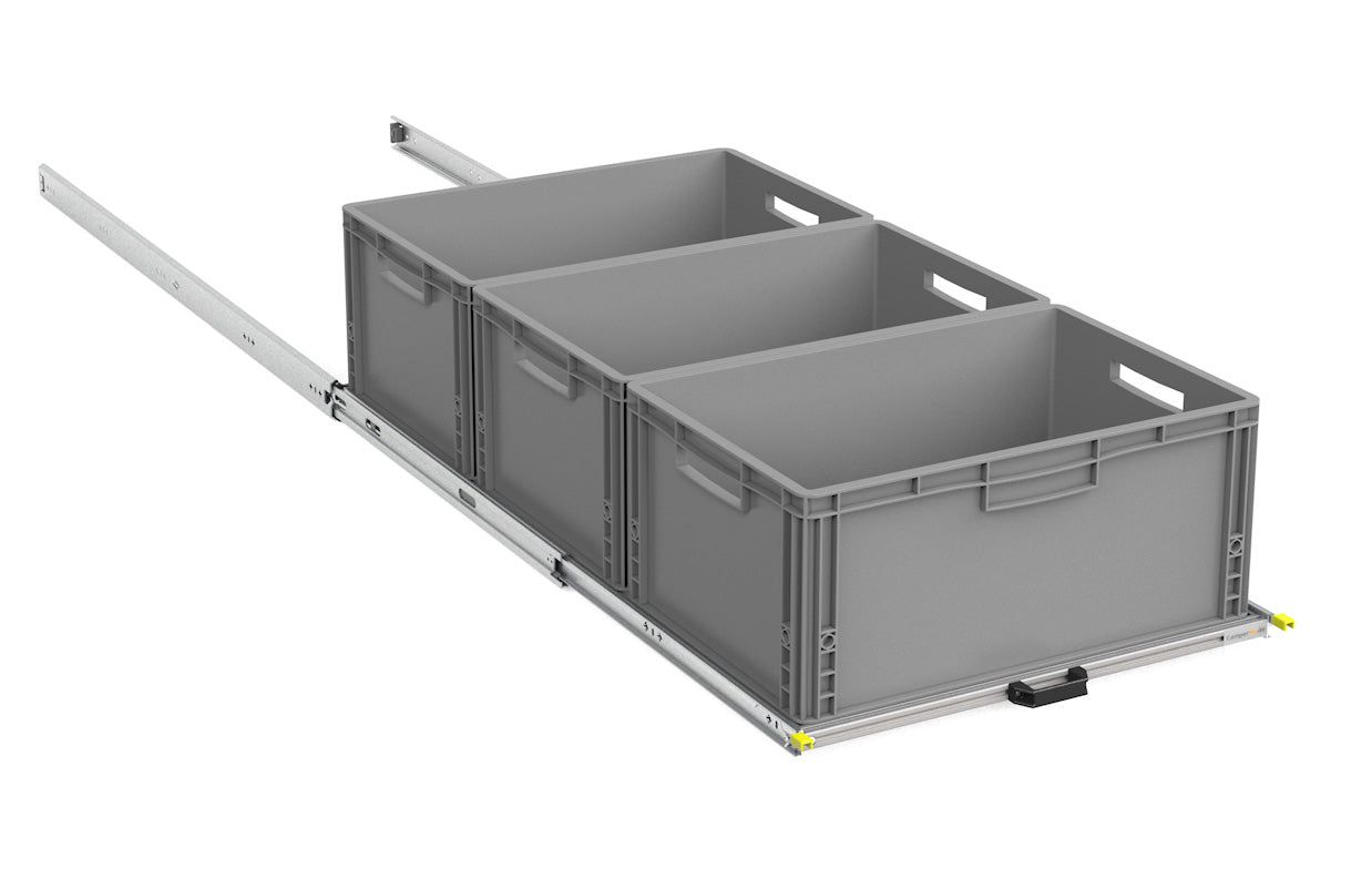 Heckauszug Selbstausbau Van Life DIY Eurobox Camper Wohnmobil Regal 120x60