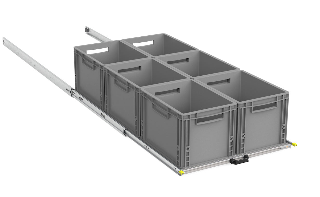 Heckauszug Selbstausbau Van Life DIY Eurobox Camper Wohnmobil Regal 120x60