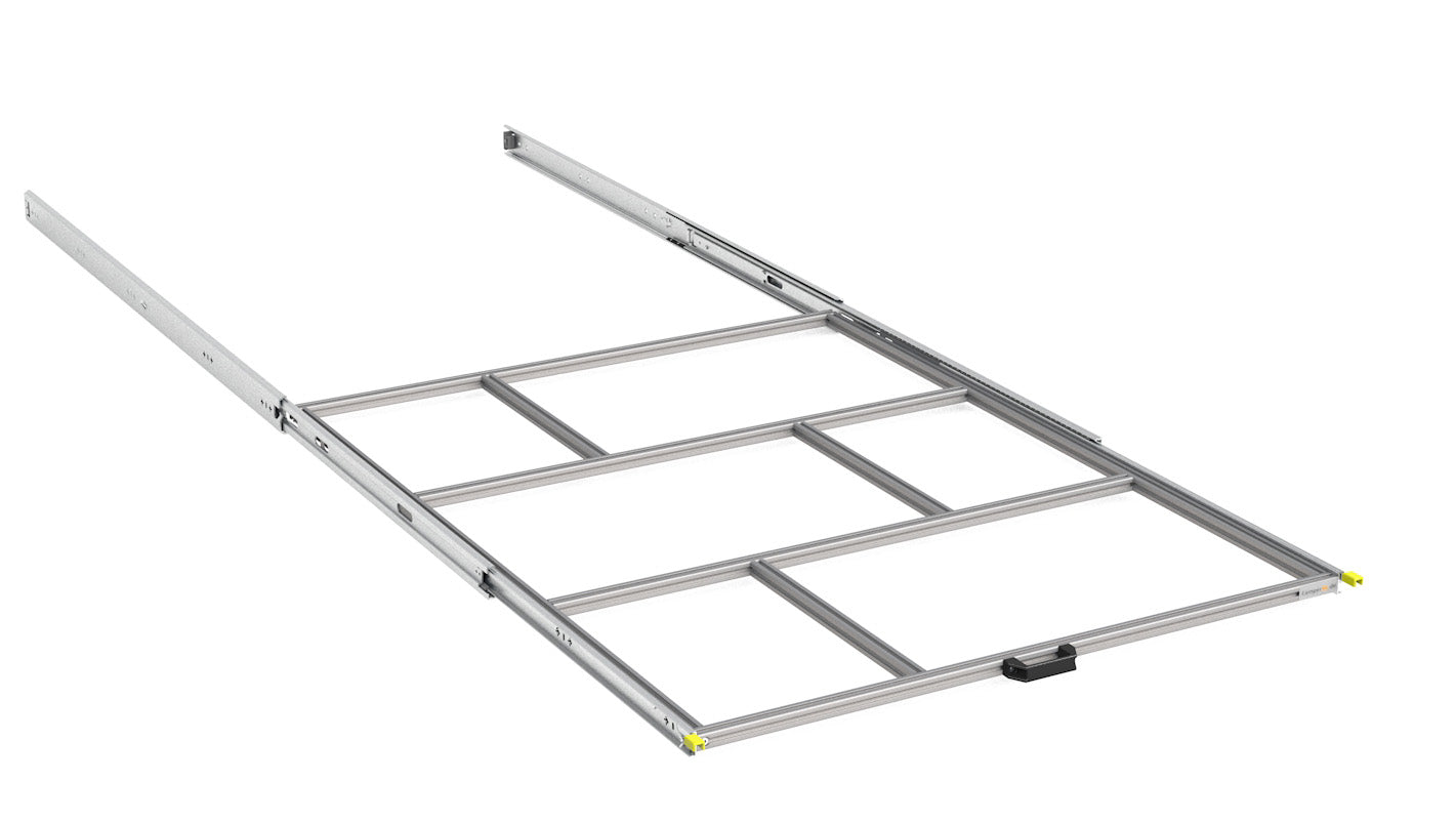 Heckauszug Euroboxen Selbstausbau VanLife Schwerlastauszug 1600mmx900mm