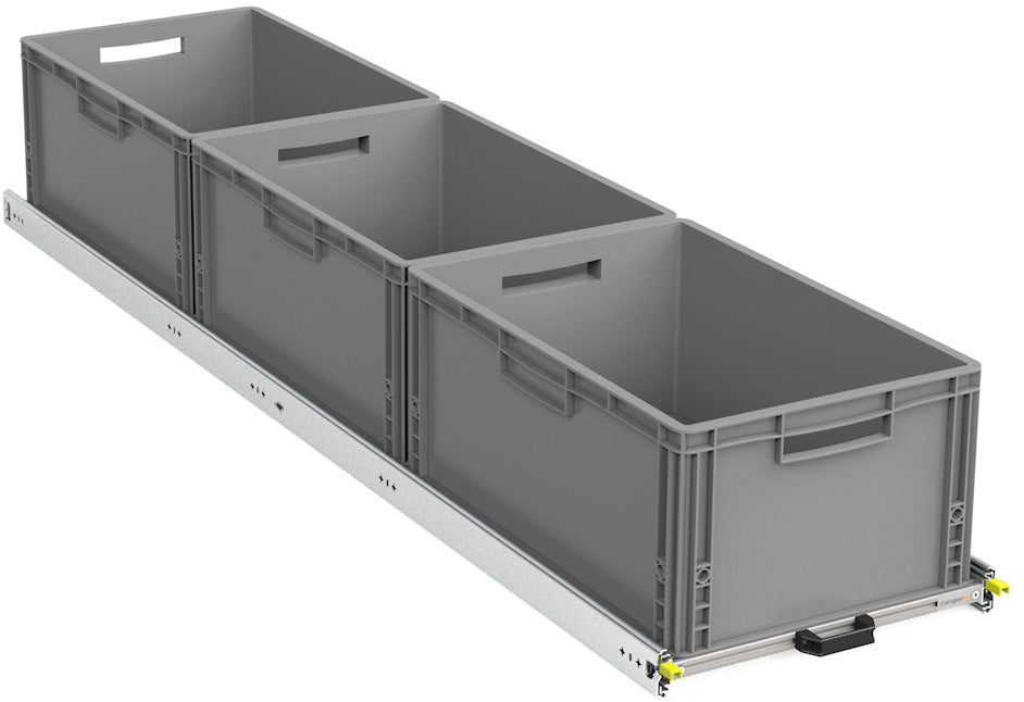 Heckauszug Selbstausbau Van Life DIY Eurobox Camper Wohnmobil Regal 180x40