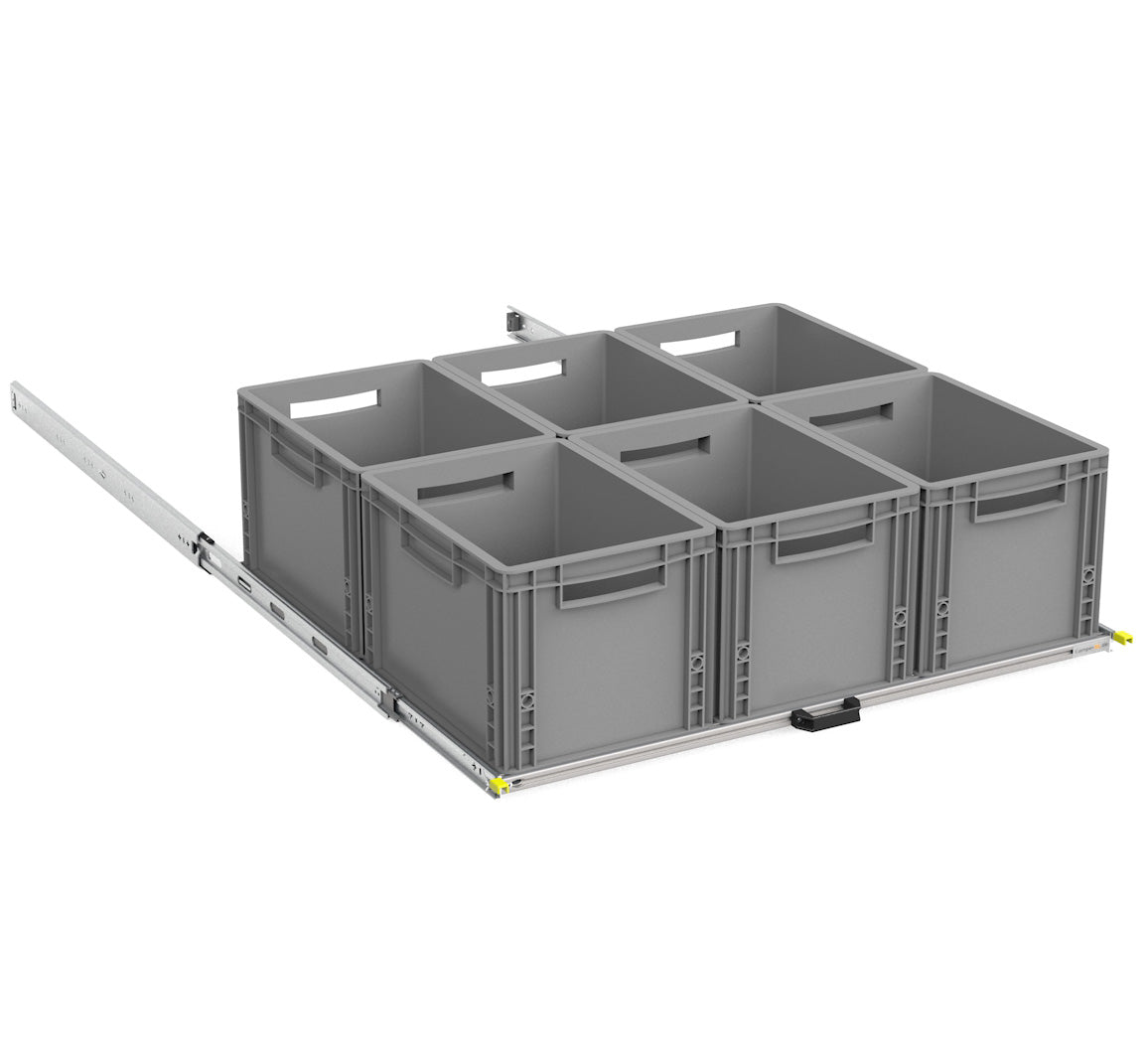 Heckauszug Selbstausbau Van Life DIY Eurobox 80x90