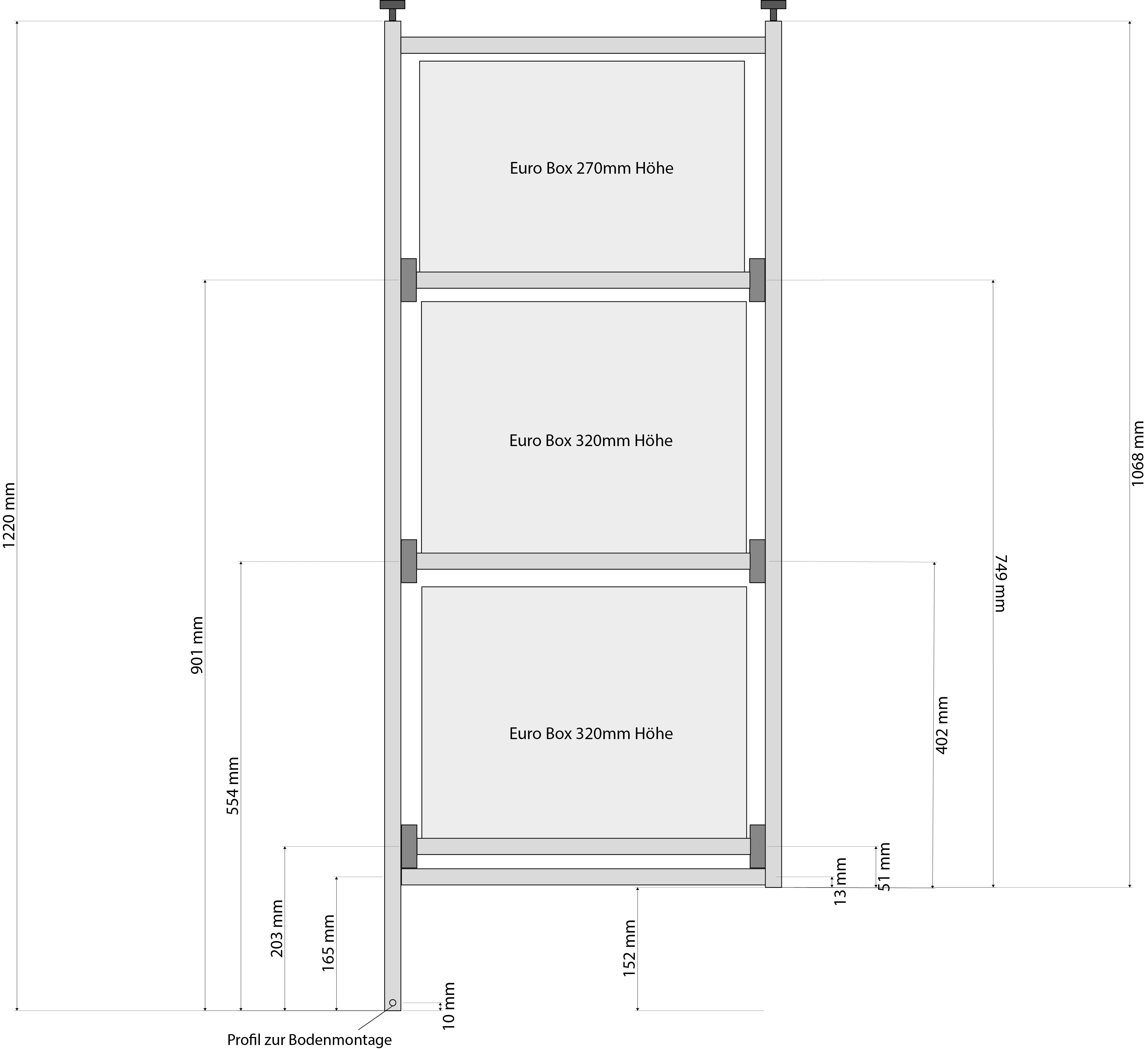 Chausson 640 Wohnmobil Regal mit Auszügen