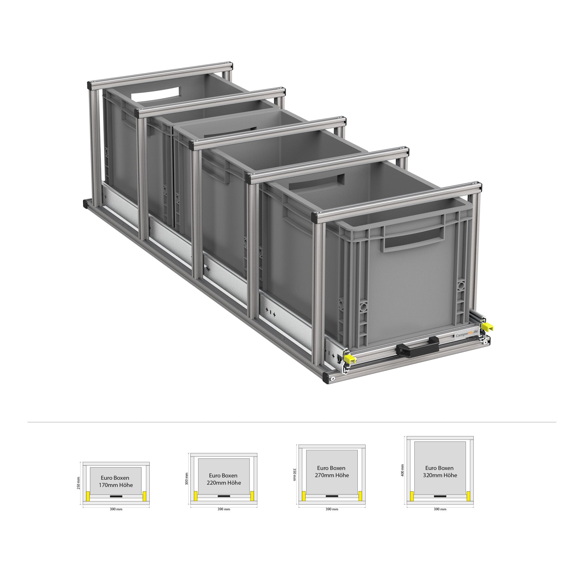 Rear pull-out with shelf