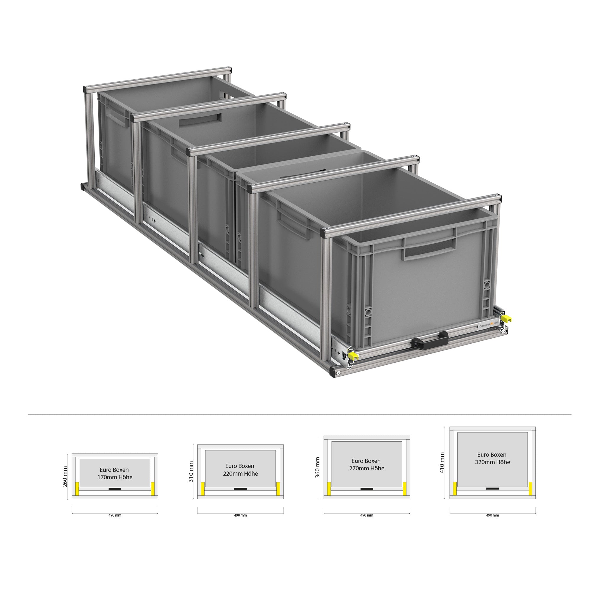 Heckauszug mit Ablage
