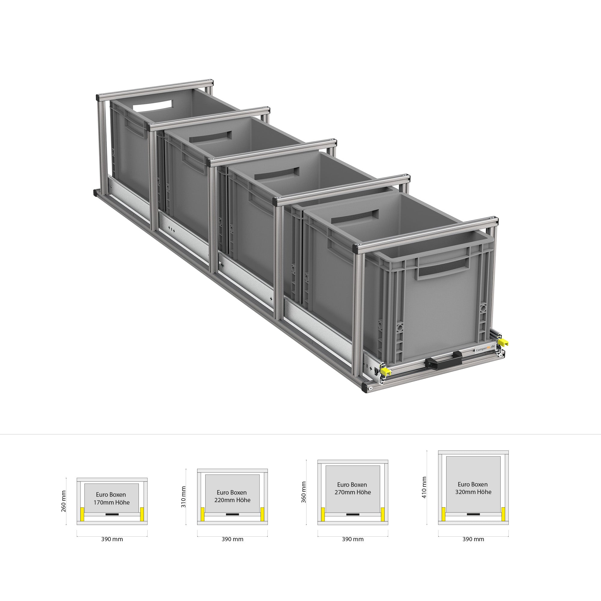 Heckauszug mit Ablage