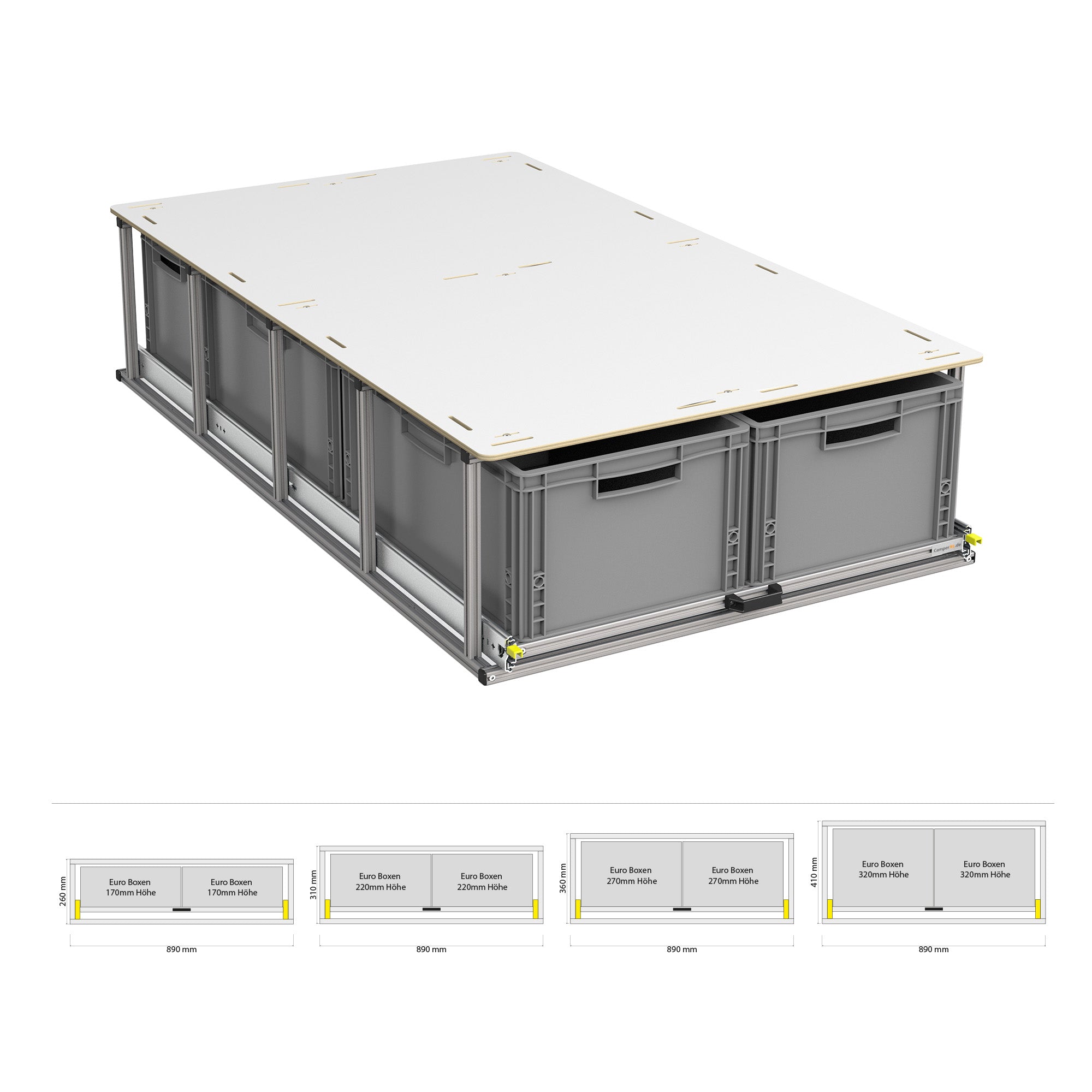 Heckauszug mit Ablage