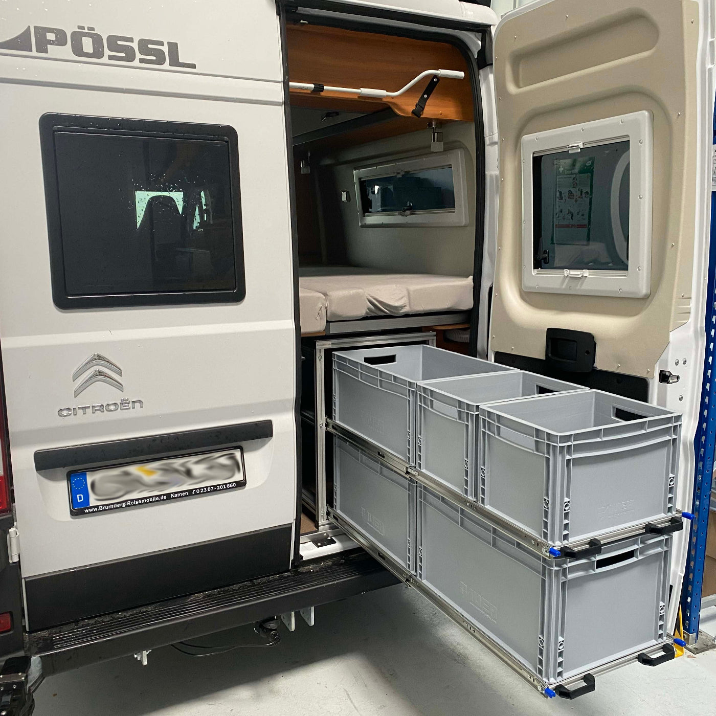 Heckauszug 2 Etagen Pössl Summit 640 - Stabile und sichere Konstruktion - Euroboxoptimiert