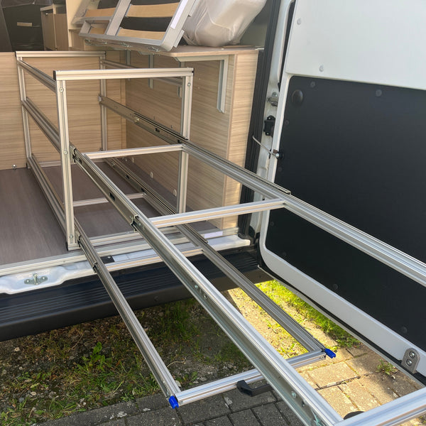 Rear Pull-Out 2-Tier for Adria Twin 600 | Full Extension with Heavy ...
