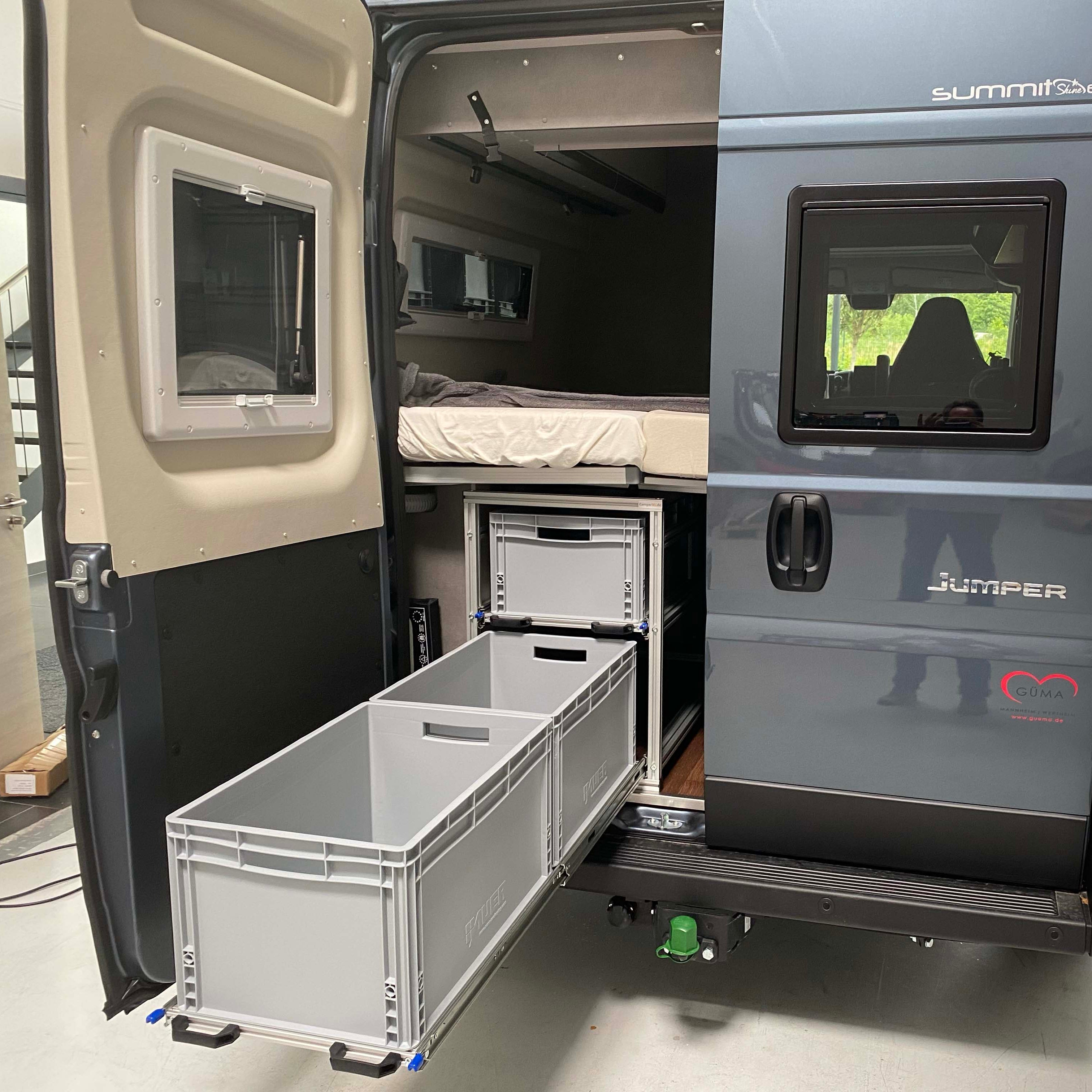 Heckauszug 2 Etagen Pössl Summit Shine 600L - Stabile und sichere Konstruktion - Euroboxoptimiert