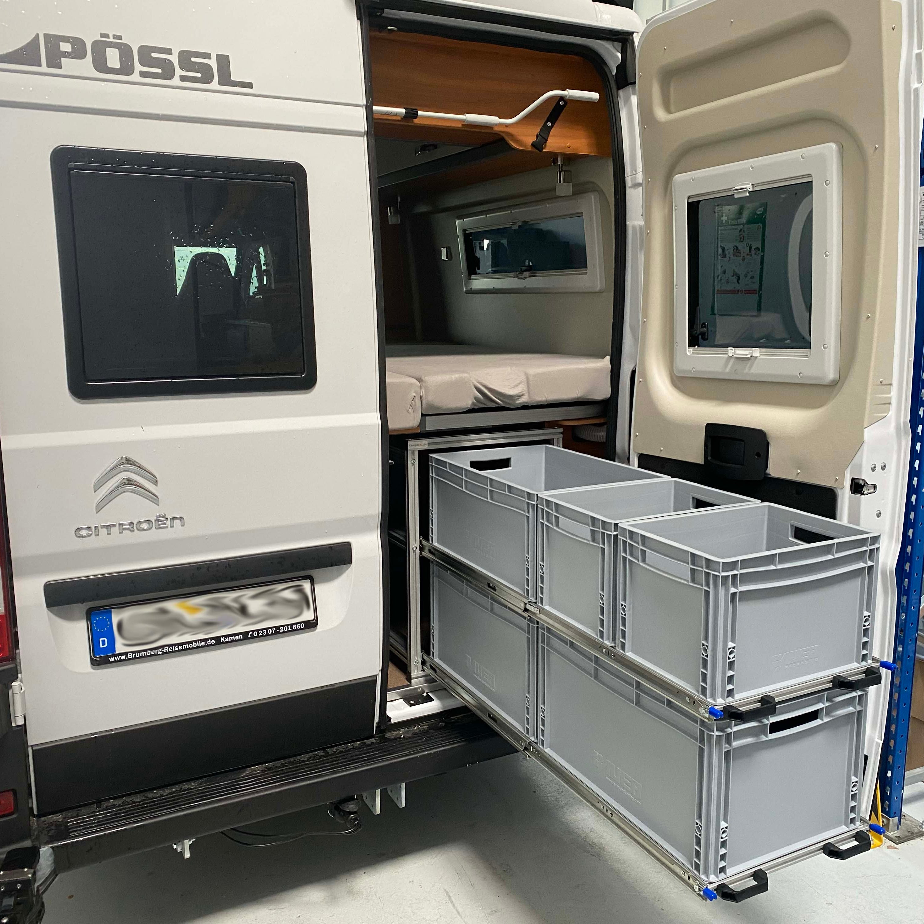 Heckauszug 2 Etagen Pössl Summit 640 - Stabile und sichere Konstruktion - Euroboxoptimiert