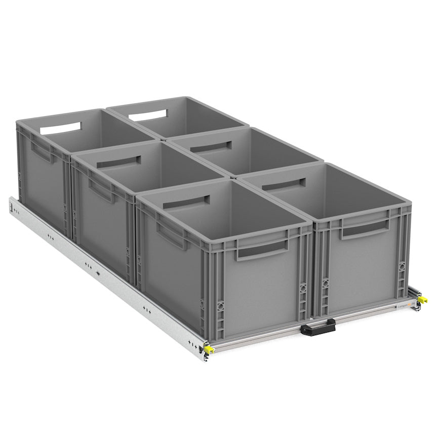 Heckauszug Selbstausbau Van Life DIY Eurobox Camper Wohnmobil Regal 120x60