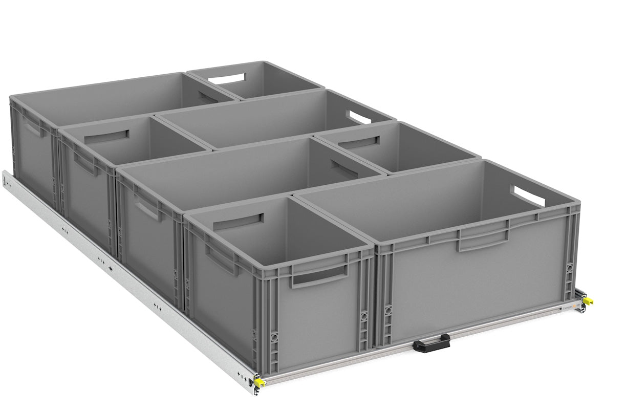 DIY Heckauszug Eurobox Varianten XS-XXL 400mm-1800mm