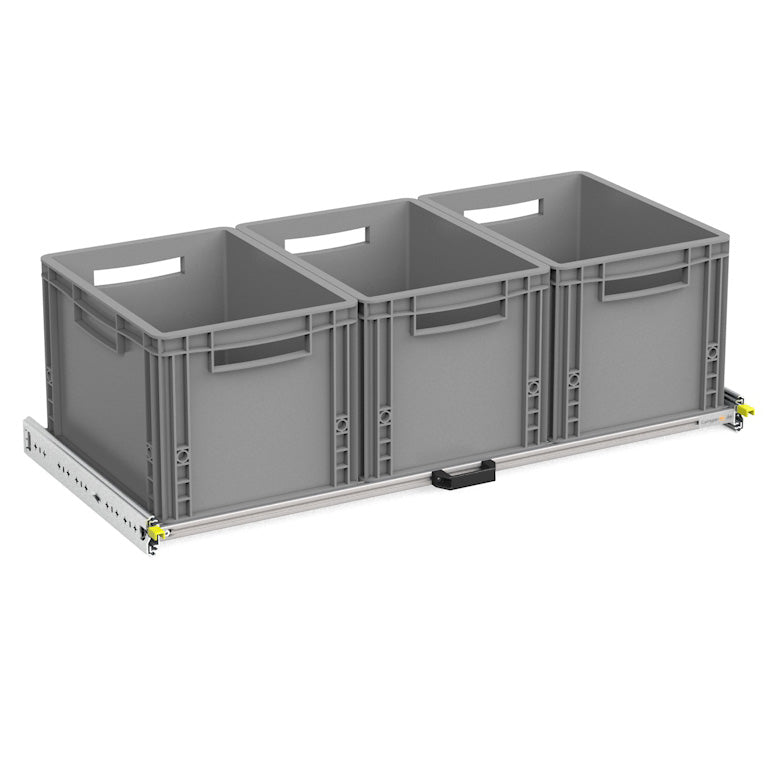 Heckauszug Selbstausbau Van Life DIY Eurobox Camper Wohnmobil Regalbau 40x90