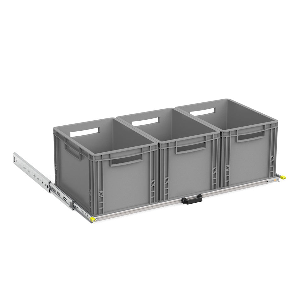 Heckauszug Selbstausbau Van Life DIY Eurobox Camper Wohnmobil Regalbau 40x90