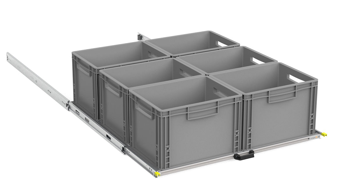 Heckauszug Selbstausbau Van Life DIY Eurobox Camper Wohnmobil Regal 90x80