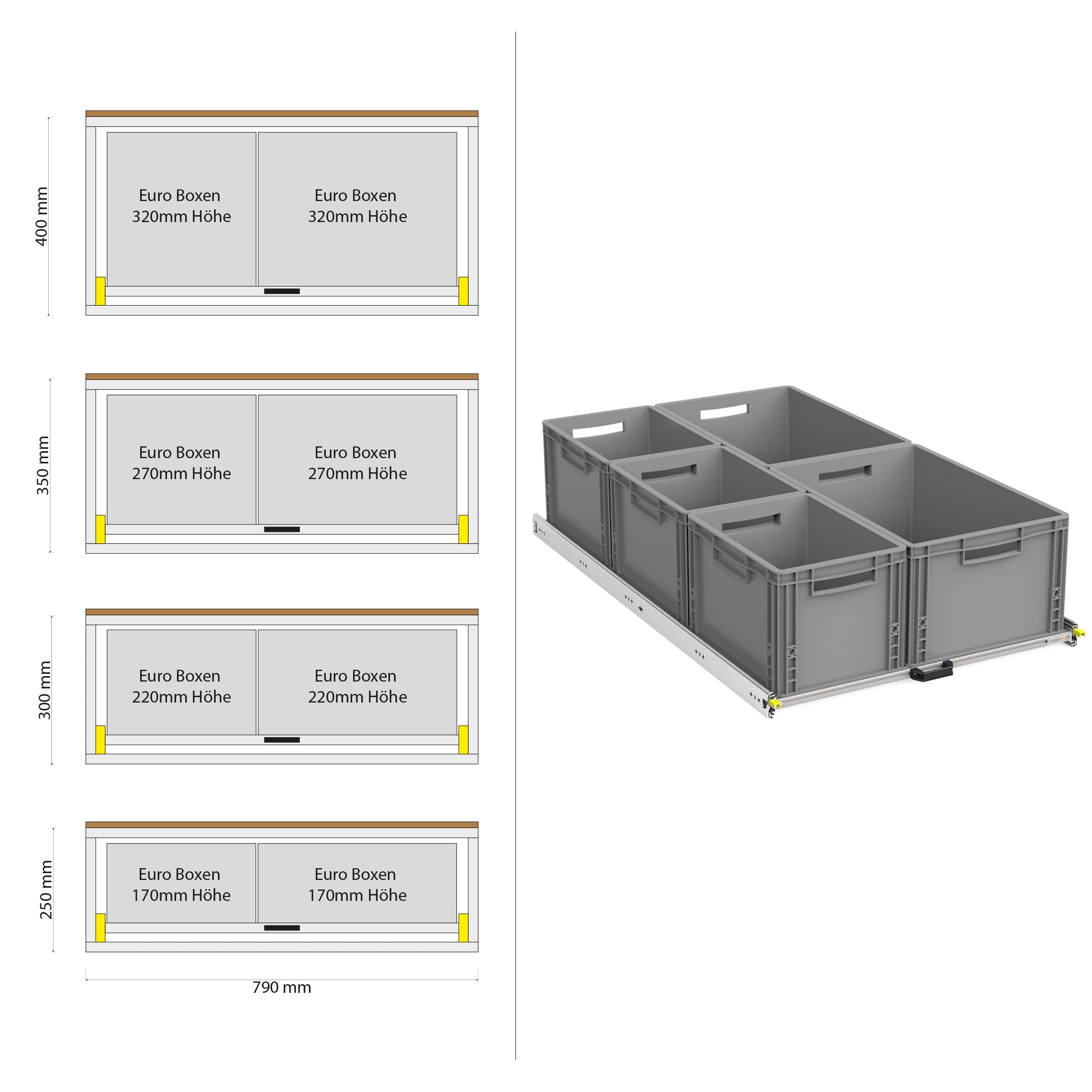 Rear pull-out with shelf